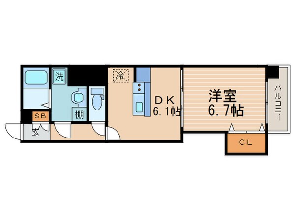 ベルビュー七条河原町の物件間取画像